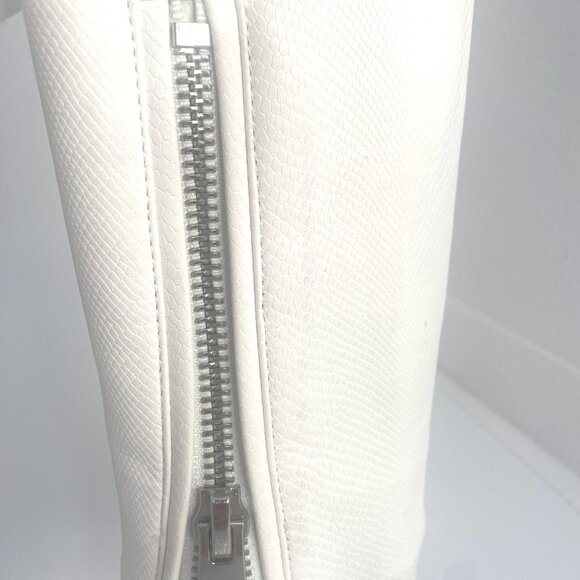 NWOT ZARA Faux PEARL LEATHER MOTO JACKET - Picture 7 of 7